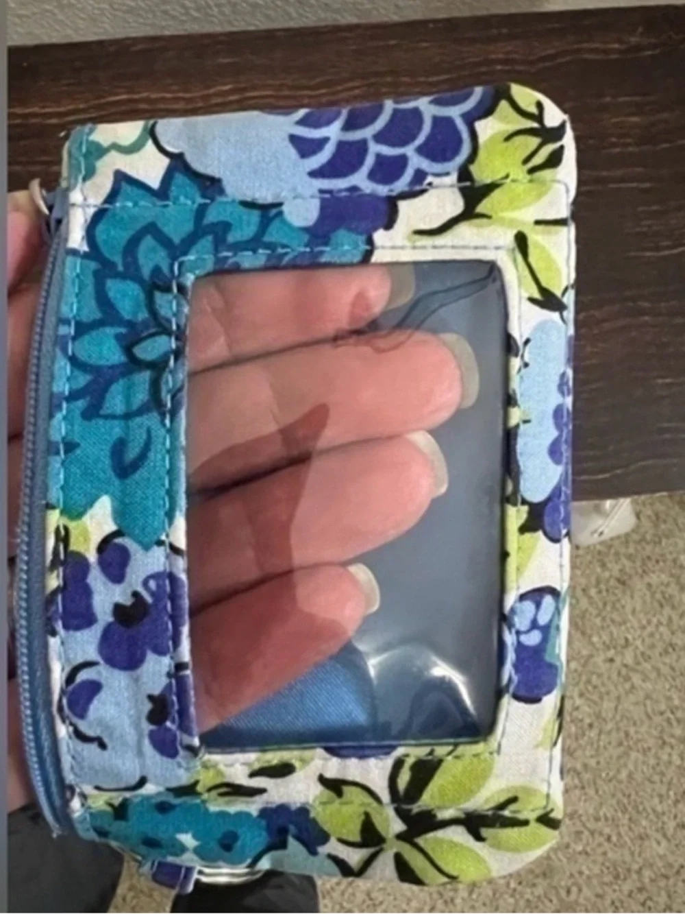VB Floral Quilted Coin Pouch “Mod Paisley” and ID Pouch “Blueberry Blooms” - Picture 5 of 8